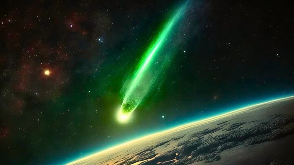 Una cometa blu delle dimensioni di una città si sta avvicinando alla Terra e tra poche ore raggiungerà il punto più vicino alla Terra.